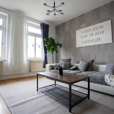 Charmantes 5-zi-boho: Zentrumsnah & Arbeitsbereich Apartment Leipzig